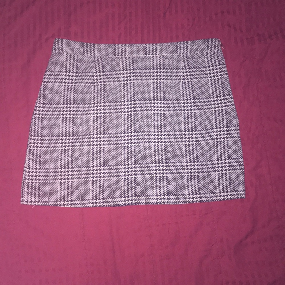 Plaid mini skirt